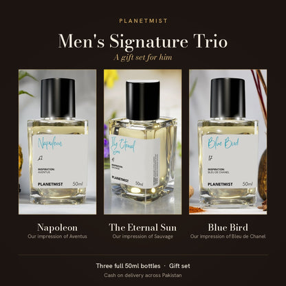 Men's Signature Trio Bundle - Napoleon, The Eternal Sun & Blue Bird